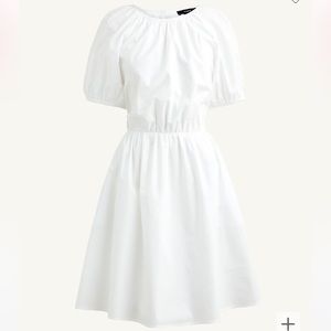 NWT J. Crew Tie-Back Cotton-Poplin Dress